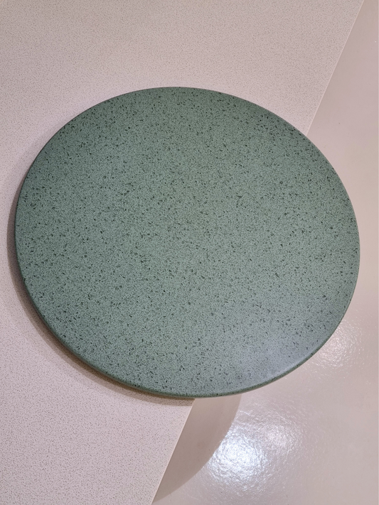 Pöytälevy, pyöreä D0840-50 Harmaanvihreä